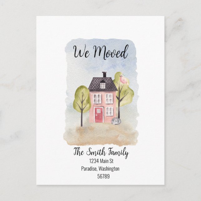 Cartão Postal Cartão-postal "Nós Mudamos" (Frente)