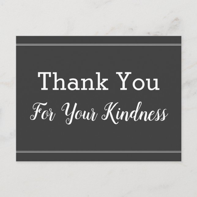 Cartão Postal Cartão-postal Nostálgico "Obrigado pela gentileza" (Frente)