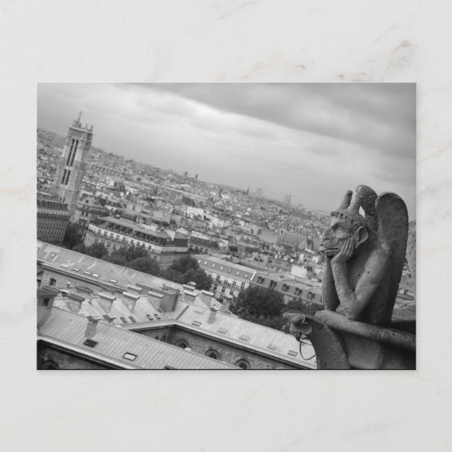 Cartão Postal Cartão-postal Notre Dame Gargoyle (Frente)