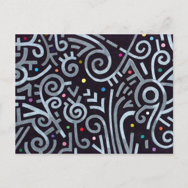 Cartão Postal Cartão-postal noturno africano (Frente)