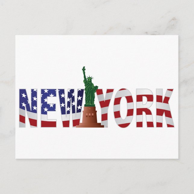 Cartão Postal Cartão-postal Nova Iorque com Estátua da Liberdade (Frente)