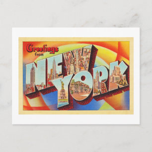 Cartão Postal Cartão-postal Nova Iorque nº 2 NY grande -