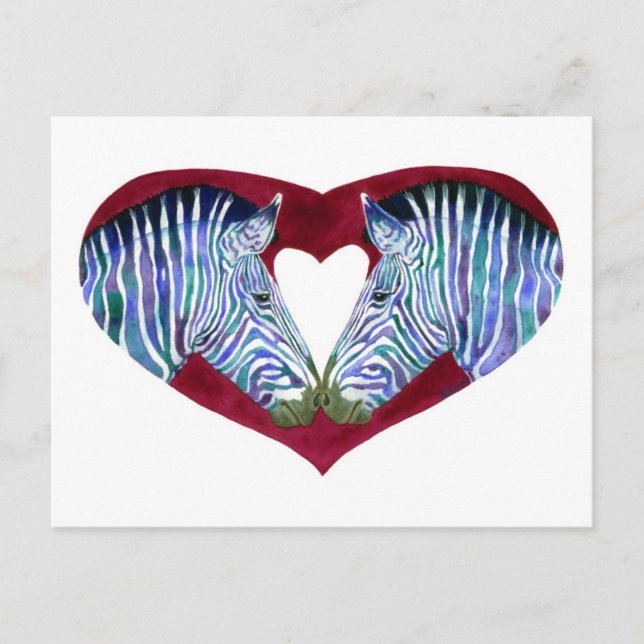 Cartão Postal Cartão-postal "O amor não é preto e branco" (Frente)