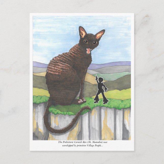 Cartão Postal Cartão-postal: O Gato Pré-Histórico (Frente)