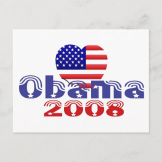 Cartão Postal Cartão-postal Obama 2008