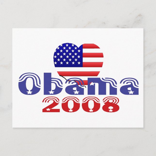 Cartão Postal Cartão-postal Obama 2008 (Frente)