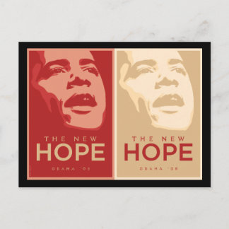 Cartão Postal Cartão-postal Obama 'A Nova Esperança'