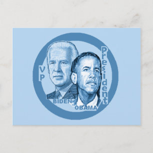 Cartão Postal Cartão-postal Obama Biden