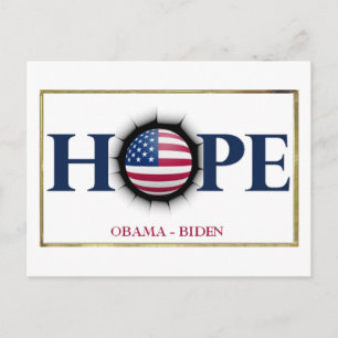 Cartão Postal Cartão-postal Obama Biden HOPE