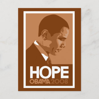 Cartão Postal Cartão-postal Obama Hope Brown