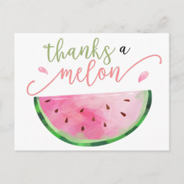 Cartão Postal Cartão-postal obrigados a Melon Obrigado