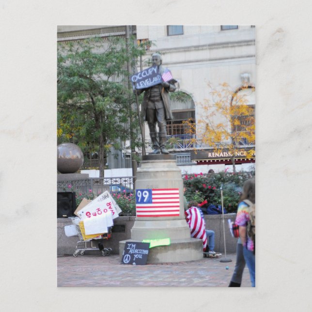 Cartão Postal Cartão-postal Occupy Cleveland (Frente)