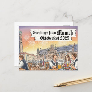 Cartão Postal Cartão-postal Octoberfest