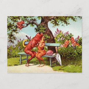 Cartão Postal Cartão-postal Odd Victorian Kissing