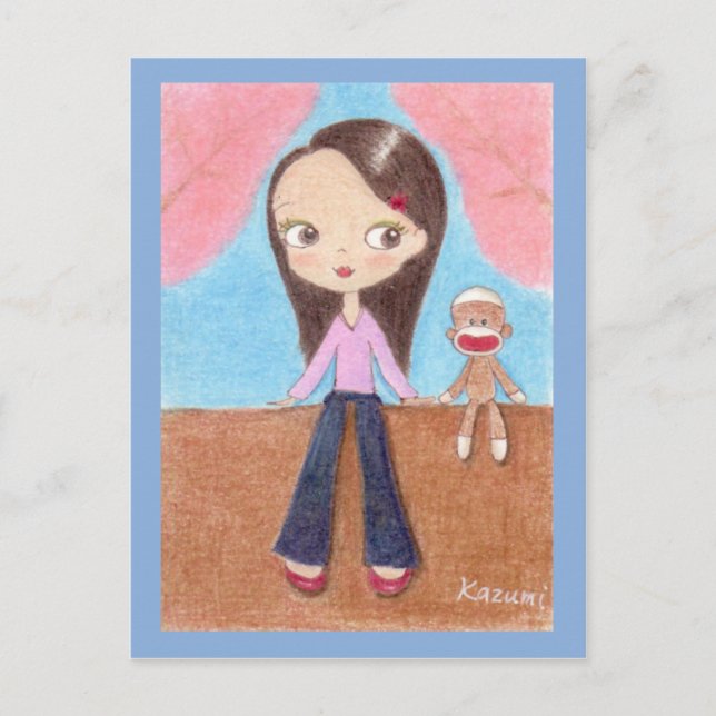 Cartão Postal Cartão-postal Ohanami (cherry blosom view) (Frente)