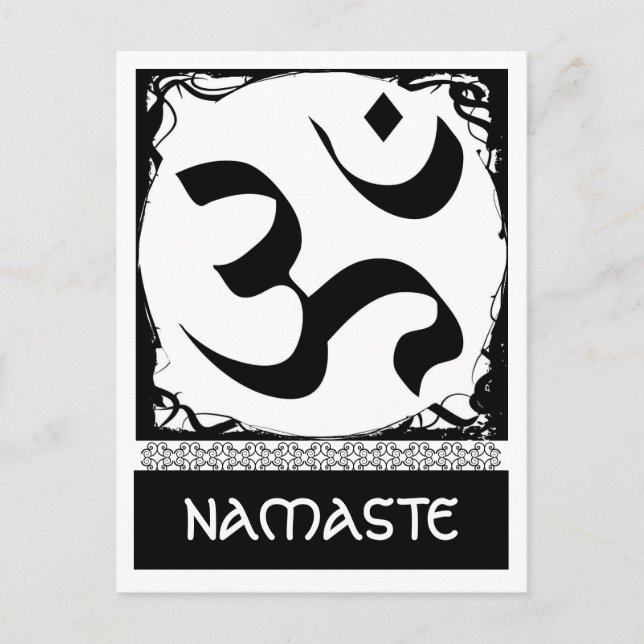 Cartão Postal Cartão-postal Om Yoga (Frente)