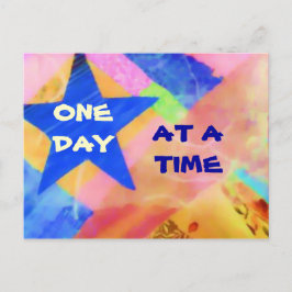 Cartão Postal Cartão-postal One Day at a Time Blue Star