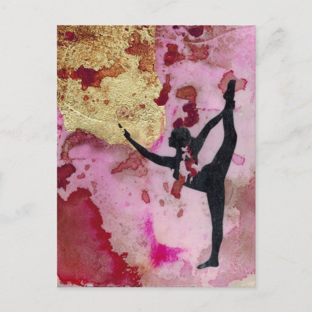 Cartão Postal Cartão-postal original da Yoga Girl (Frente)