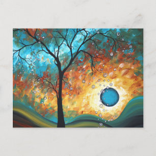 Cartão Postal Cartão-postal original de pintura de Aqua Burn Art