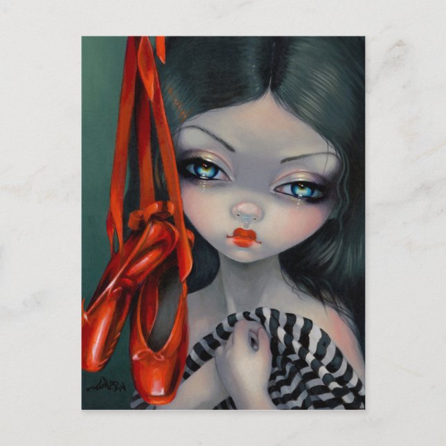 Cartão Postal Cartão-postal "Os Calçados Vermelhos" (Frente)