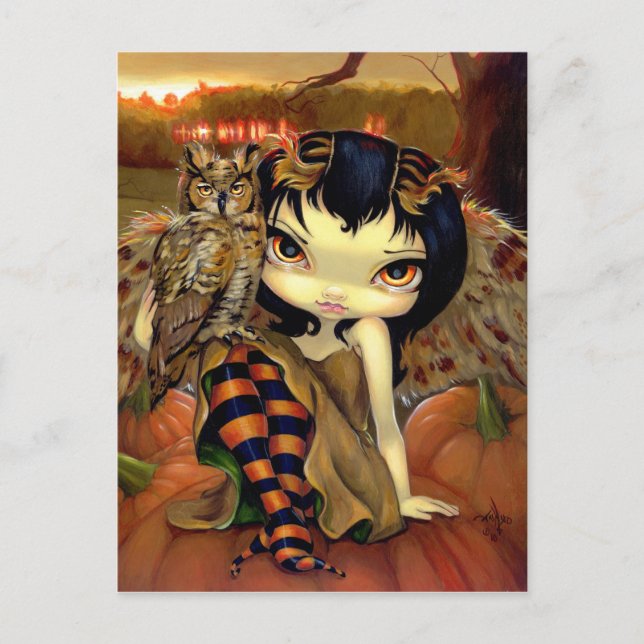 Cartão Postal Cartão-postal "Owlyn in Autumn" (Frente)