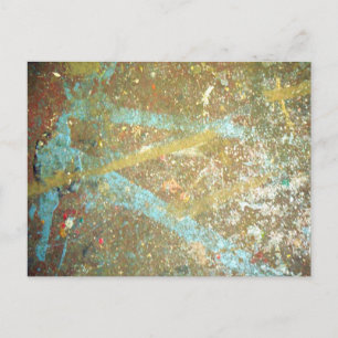 Cartão Postal Cartão-postal Paint Splatter