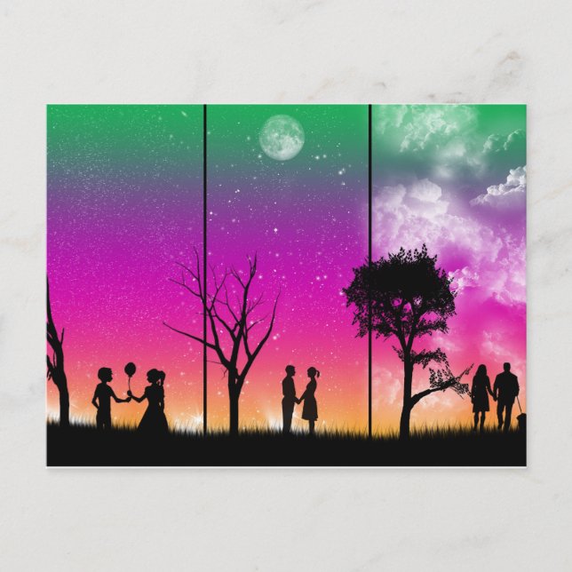 Cartão Postal Cartão-postal palcos do Amor (Frente)