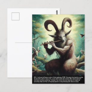 Cartão Postal Cartão-postal Pan - Faun