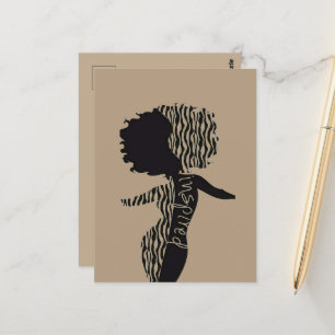 Cartão Postal Cartão-postal para a mulher negra e parda "inspira