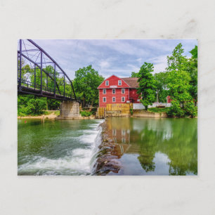 Cartão Postal Cartão-postal para a queda d'água do riacho da águ