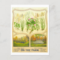 Cartão-postal para a Vintage da Agricultura do Paí