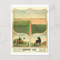 Cartão-postal para a Vintage da Agricultura do Paí
