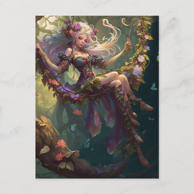 Cartão Postal Cartão-postal para fadas (Frente)