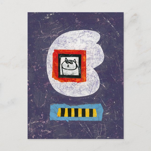 Cartão Postal Cartão-postal para fotos do diário Cat (Frente)