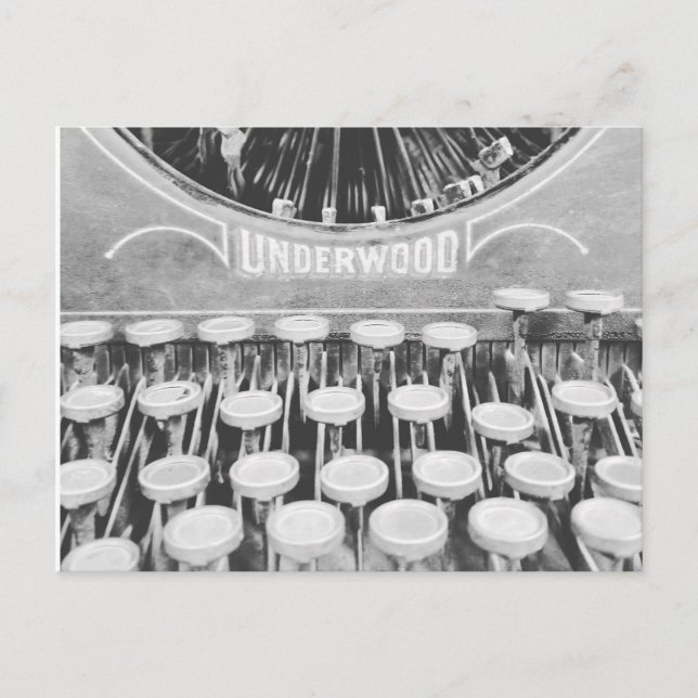 Cartão Postal Cartão-postal para máquinas de escrever antigas (Frente)
