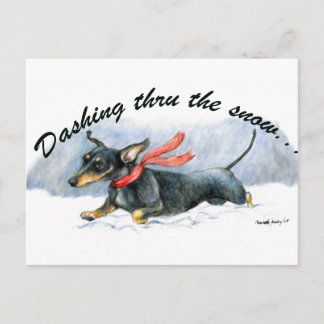 Cartão Postal Cartão-postal para o cão Dachshund