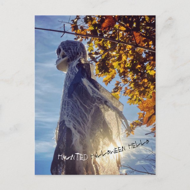 Cartão Postal Cartão-postal para o Dia das Bruxas (Frente)