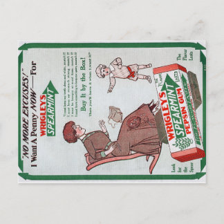 Cartão Postal Cartão-postal para o Goma de Vintage Wrigley