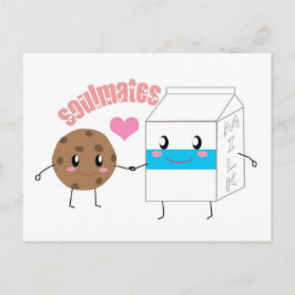 Cartão Postal Cartão-postal para o leite e as bebidas