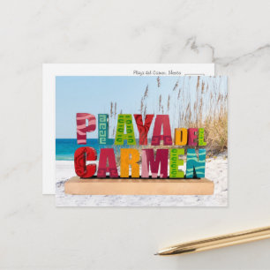 Cartão Postal Cartão-postal para o Play del Carmen