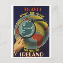Cartão-postal para o Poster de viagens da Irlanda