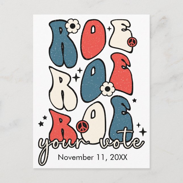 Cartão Postal Cartão-postal para os direitos de aborto de eleito (Frente)