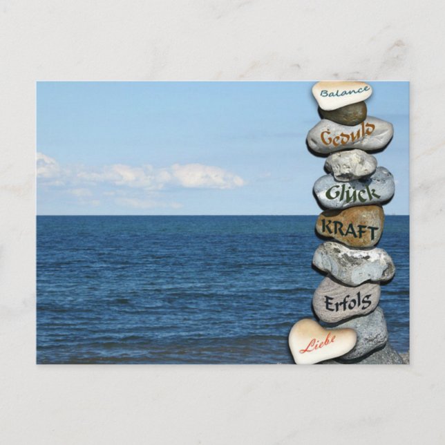 Cartão Postal Cartão-Postal Para Paz, Sorte E Harmonia (Frente)