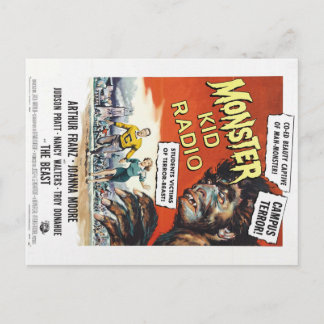 Cartão Postal Cartão-postal para universitários de Monstros Kid