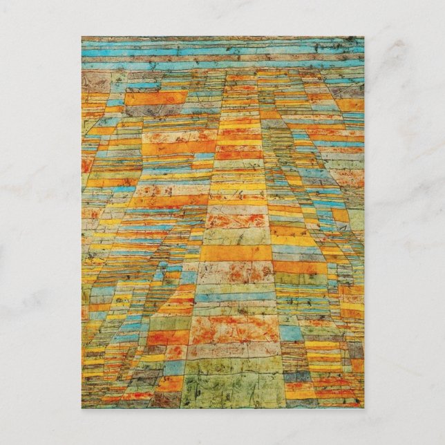 Cartão Postal Cartão-postal Paul Klee Highways e Byways (Frente)