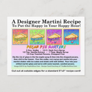 Cartão Postal Cartão-postal Pecan Pie Martini