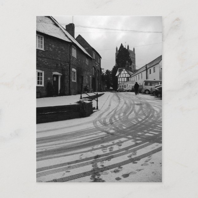 Cartão Postal Cartão-postal Pegadas (Frente)