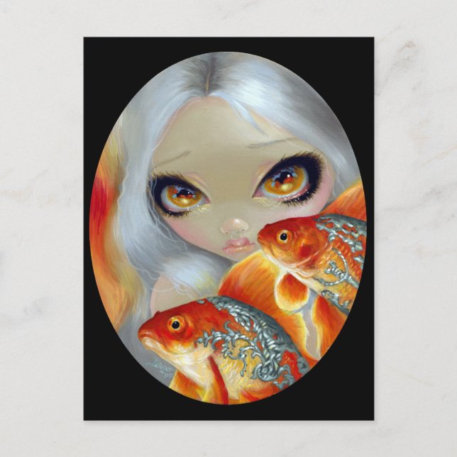 Cartão Postal Cartão-postal "Peixes Mortos: Prata e Dourado" (Frente)