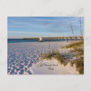 Cartão Postal Cartão-postal Pensacola Sand Dunes Pier Morning