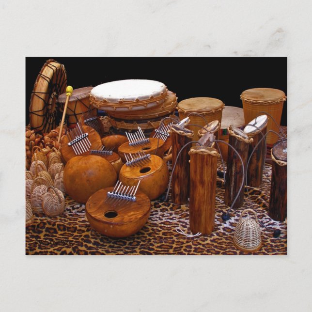 Cartão Postal Cartão-postal Percussions Antigo (Frente)